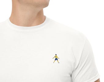 T-shirt brodé Cristiano Ronaldo Al Nassr : célébration CR7 Siu