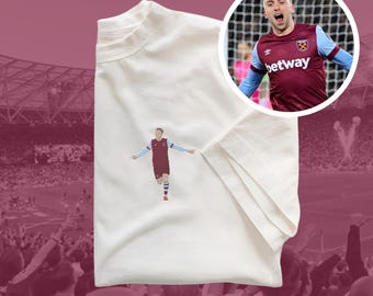 Camiseta bordada de Jarrod Bowen: Camiseta de leyenda del West Ham