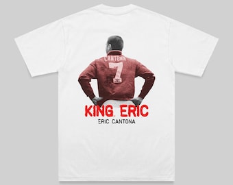 エリック・カントナ カンフーキック ホワイト T シャツ サイズは S