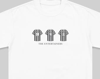 Newcastle United 'The Entertainers' Tribute T-Shirt: Shearer, Ginola, Beardsley