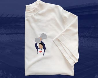 Camiseta bordada de Heung-min Son / Trofeo de la Europa League / Victoria histórica de los Spurs / Varios colores disponibles
