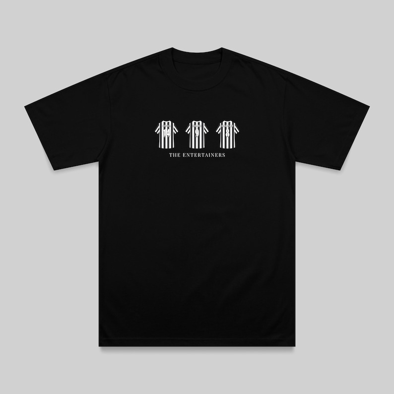 Newcastle United 'The Entertainers' Tribute T-Shirt: Shearer, Ginola, Beardsley