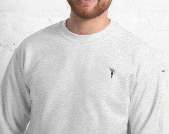 Alan Shearer Embroidered Sweatshirt: Newcastle United Legend, Retro Football Gift