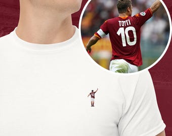 AS Roma 2001/02 Home UCL Jersey - Totti #10 - Vintage Italian
