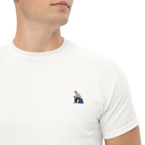 Marcelo Bielsa Embroidered T-Shirt | Iconic Bucket Pose | Leeds United Legend | Multiple Colors Available