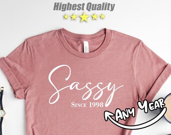 26th Birthday Shirt, 26th Birthday Gift For Her, 26th Birthday Gift For Women, 26th Birthday Gift For Men,Sweet,Sassy Since 1998,Best Friend