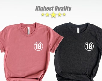 Customizable | 18th Birthday Shirt, 18th Birthday, 18th Birthday Gift, 18th Birthday Gift For Girl, 18th Birthday Shirt, Birthday Girl Shirt