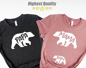 Mama Bear Papa Bear Etsy