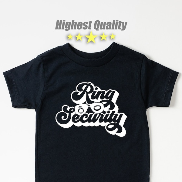 Ring Security Shirt, Ring Bearer Shirt, Wedding Shirt, Bridal Party Shirt, Wedding Ring T-Shirt,Funny Bride Shirt,Ring Bearer Outfit,Toddler