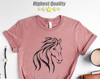 Horse Girl Shirt, Farm Shirt, Country Girl Shirt, Horse Shirt,Gift For Her, Horse Lover Shirt, Horse Lover Gift,Just a Girl Who Loves Horses