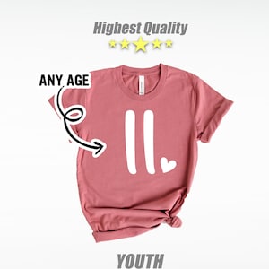 11th Birthday Shirt, 11th Birthday, 11th Birthday Gift, 11th Birthday Gift For Girl, TENTH,  11th Birthday Shirt, Birthday Girl Shirt, YOUTH