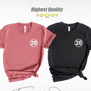 Customizable | 20th Birthday Shirt, 20th Birthday, 20th Birthday Gift, 20th Birthday Gift For Girl, 20th Birthday Shirt, Birthday Girl Shirt