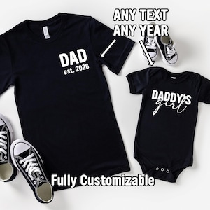Dad And Daughter Matching, Daddy's Girl Shirt, Baby Girl, Father And Daughter Shirts,Dad And Me Tees,Father's Day Matching Shirts,Dad And Me