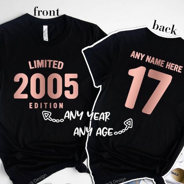 17th Birthday Shirt, 17th Birthday, 17th Birthday Gift, 17th Birthday, 17th Birthday Shirt, Sweet Birthday Gift,Birthday Gift For Her or Him