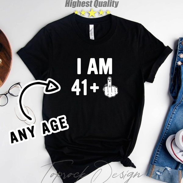 42nd BIRTHDAY GIFT for WOMAN,42nd Birthday Women,42 Years Old Shirt,42nd Birthday Shirt,42nd Birthday,42nd Birthday Gift Men,Middle Finger