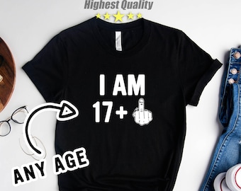 18th BIRTHDAY GIFT for WOMAN,18th Birthday Women,18 Years Old Shirt,18th Birthday Shirt,18th Birthday,18th Birthday Gift Men,Middle Finger