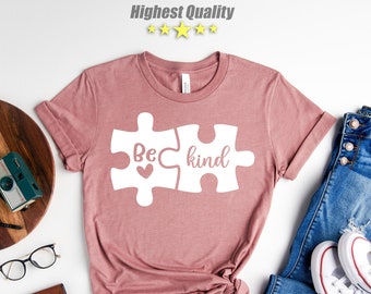 Be Kind Shirt,Be Kind Sign Language Shirt,Autism Shirt,Kindness Shirt, Gift For Autism, Autism Awareness, Positive Vibes Shirt, Autism Mom