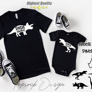 Dad and Baby Matching Shirt, Father Son Matching Shirt, Dinosaur Tee,Baby Gift,Father's Day Shirts,Father's Day Baby Gift,Father's Day Shirt