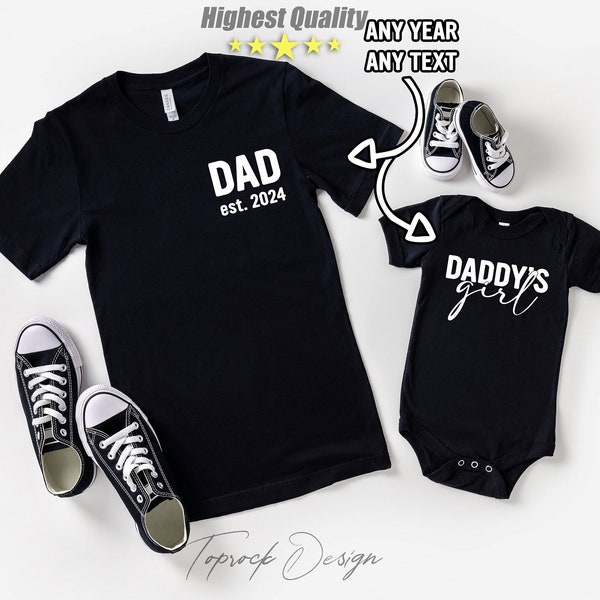 Dad And Daughter Matching, Daddy's Girl Shirt, Baby Girl, Father And Daughter Shirts,Dad And Me Tees,Father's Day Matching Shirts,Dad And Me