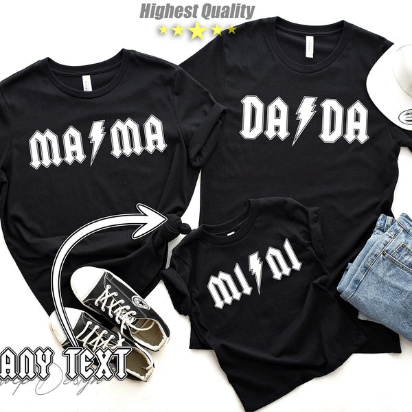 Custom Mama Dada Mini Tshirt,Family Matching Tshirt,Lightning Bolt Mama Shirt,Mothers Day Gift,Mom Sweatshirt,Mommy Lightning Sweatshirt