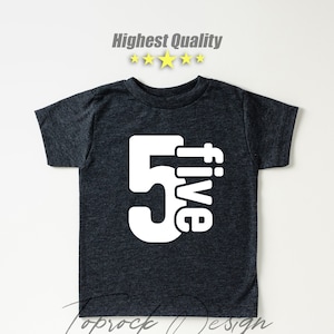 5th Birthday Shirt, 5th Birthday Outfit Girl, 5th Birthday Boy, 5th Birthday Gift, 5th Birthday Gift For Girl, Birthday Girl Shirt, TODDLER