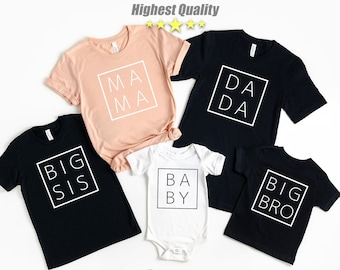 Family Shirt,Dada+Mama+Mini Baby Shirt ,Mom Shirts, Family Matching Shirt ,Fathers Day Shirt , Mothers Day shirt, Family Shirts, Cool Family