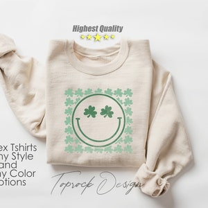 Retro St Patty&#39;s Day Shirt Sweatshirt,Lucky Smiley Shirt,Vintage St Patrick&#39;s Day Shirt,Day Drinking Shirt,Retro Shirt, Lucky Shirt,Gift For