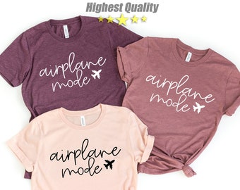 Airplane Mode Shirt, Airplane Shirt, Travel Shirt, Adventurer Gift, Gift for Traveler, Airplane Mode, Vacation Shirt, Vacation Shirt, Gift