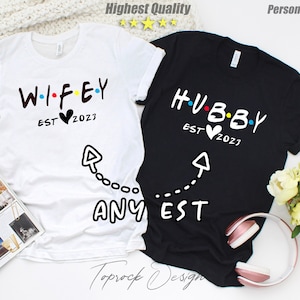 Customizable | Wifey and Hubby Shirt, Just Married Shirts, Mr and Mrs,Just Married Shirt,Honeymoon Shirt,Wedding Shirt,Wife And Hubs,Couples