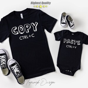 Matching Shirts, Fathers Day Shirt,Dad and Baby Matching Shirts,Daddy And Me Outfit,Copy Paste Shirt,Father's Day Gift,Our First Fathers Day