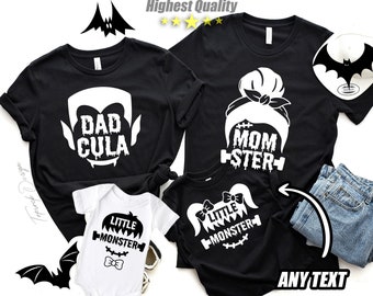 Matching Halloween Shirts, Dadcula Shirt, Momster Shirt, Dad Halloween Shirt, Mom Halloween Monster Shirt, Funny Halloween, Halloween Gift