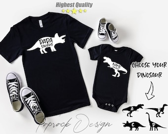 Dad and Baby Matching Shirt, Father Son Matching Shirt, Dinosaur Tee,Baby Gift,Father's Day Shirts,Father's Day Baby Gift,Father's Day Shirt