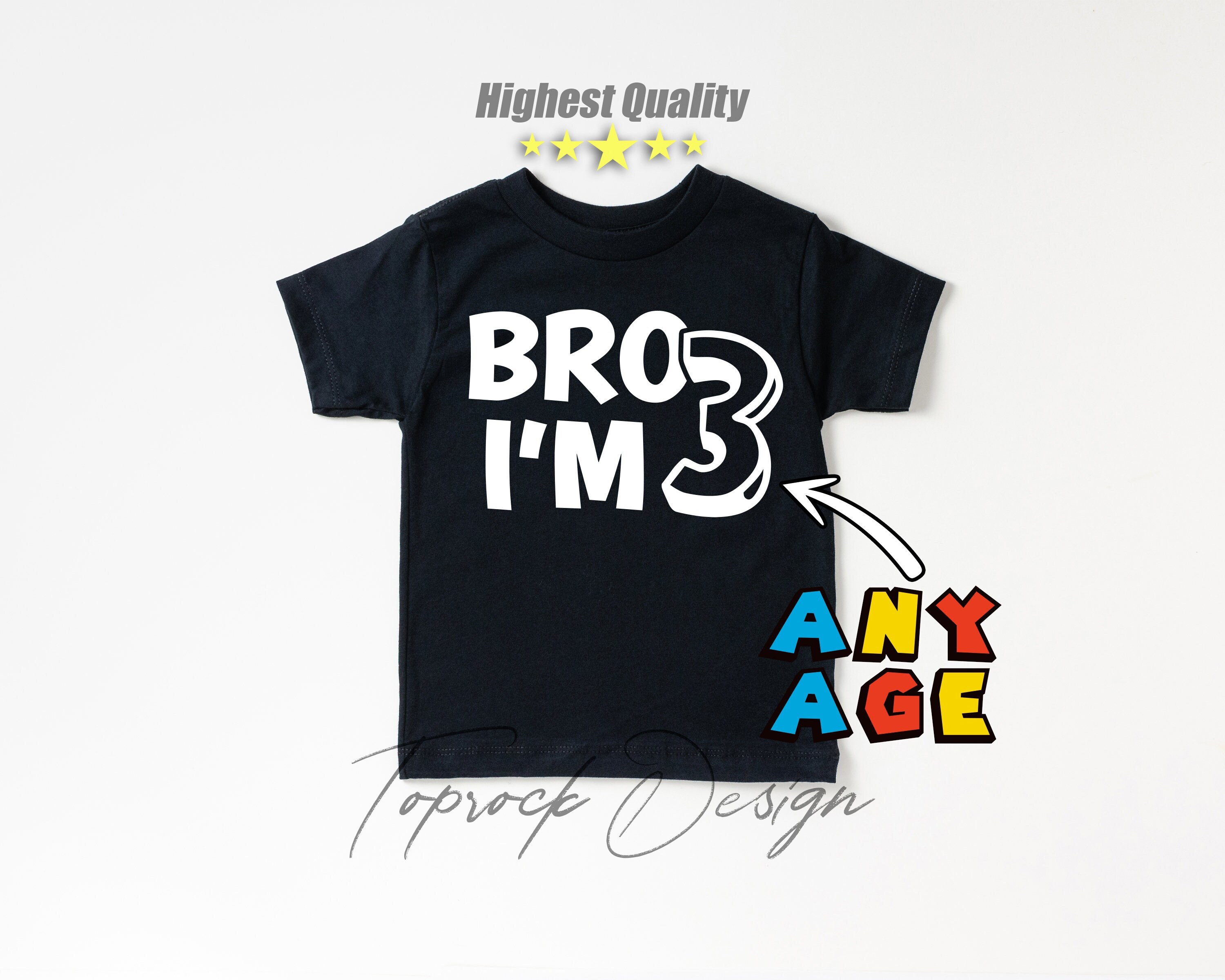 Chemise drôle pour le 3e anniversaire, chemise frère, j'ai 3 ans, chemise de fête pour garçon troisième anniversaire, t-shirt pour enfant garçon de trois ans, cadeaux New Age pour garçons, 3e anniversaire de naissance pour enfant
