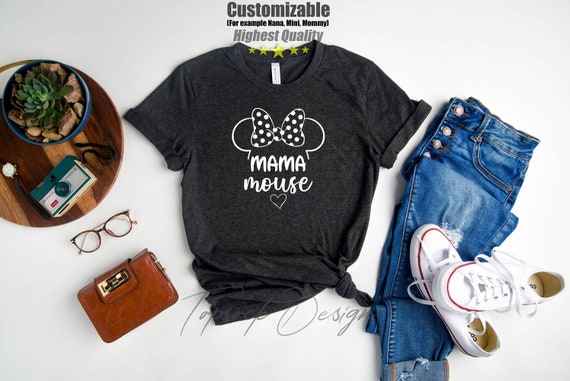 Mama Mouse Shirt, Mom Tee, Mama Shirt, Shirt, Women, Mama Day Shirt, Mommy Shirt, Gift For Mama, Gift for Mother, Mother's day,Gift for Nana