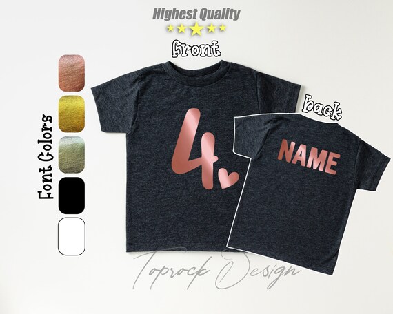 4th Birthday Shirt, 4th Birthday Outfit Girl, 4th Birthday Boy, 4th Birthday Gift, 4th Birthday Gift For Girl, Birthday Girl Shirt, TODDLER