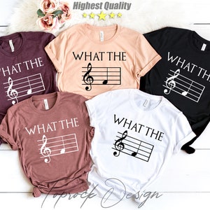 What The F Musical Note Shirt, Musician Shirt, Pianist, Music Lover Tshirt, Piano, Gift For Teacher, Funny, Sarcastic, Novelty