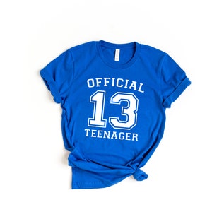OFFICIAL TEENAGER SHIRT | 13th Birthday Shirt, 13th Birthday Gift, 13th Birthday Gifts For Girl, Hello Thirteen, 13th Birthday Gift Girl Tee image 4