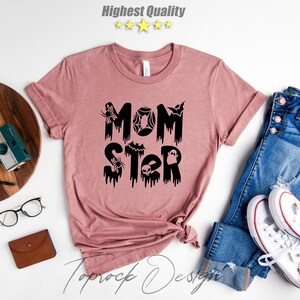 Dadcula Momster Little Monster Shirt, Matching Halloween Gift for Dad,Halloween Mom Shirt,Spooky Dad,Spooky Mom,Dadcula Shirt,Momster,Family imagem 3