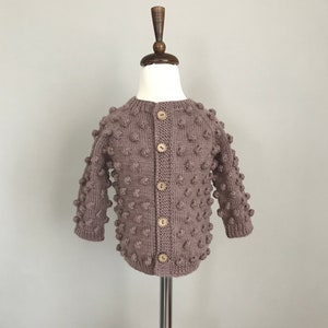 Knit Cardigan Baby | Popcorn Cardigan | Toddler Cardigan | Knit Kids Sweater | Knit Sweater Baby | Hand Knit Sweater | Kids Wool Sweater