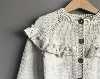 Baby Girl Cardigan | Knit Girl Cardigan | Knit Baby Girl Sweater | Organic Baby Girl Clothes | Baby Girl Gifts | Baby Shower Gift Girl