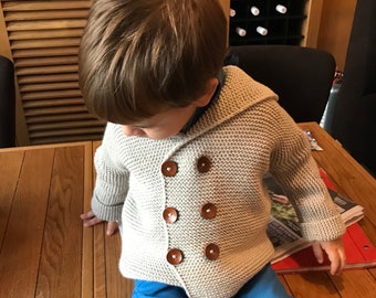 organic baby cardigan