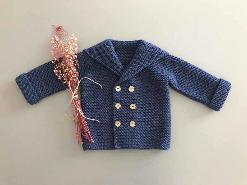 Baby Boy Cardigan Knit Baby Boy Sweater Toddler Cardigan Knit Kids Cardigan Baby Boy Clothes Knit Baby Boy Outfit Baby Boy Gift image 6