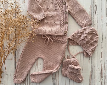 Newborn Girl Coming Home Outfit | Knit Newborn Outfit | Newborn Baby Coming Home Outfit | Newborn Boy Coming Home Outfit | Knit Baby Clothes