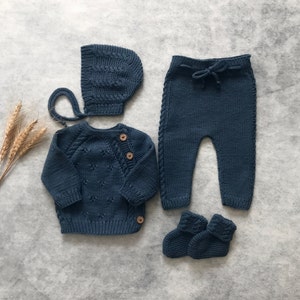 Newborn Baby Coming Home Outfit Knit Newborn Outfit Newborn Boy Coming ...