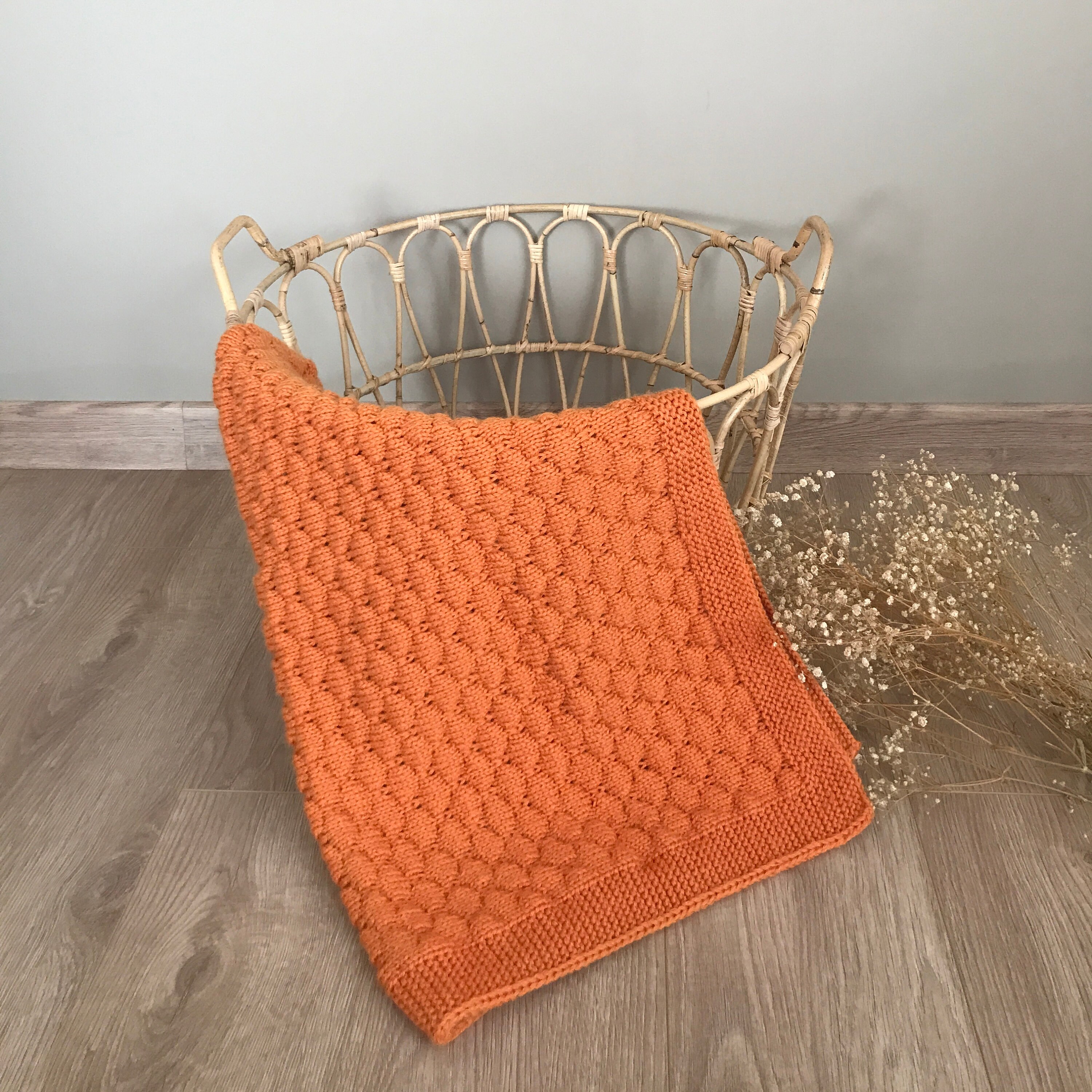 Knit Baby Blanket Handmade Baby Blanket Newborn Gift Etsy