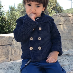 Baby Boy Cardigan Knit Baby Boy Sweater Toddler Cardigan Knit Kids Cardigan Baby Boy Clothes Knit Baby Boy Outfit Baby Boy Gift image 7