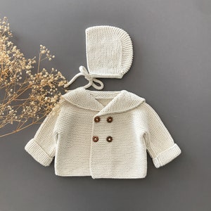 Newborn Boy Coming Home Outfit Baby Boy Coming Home Outfit Newborn Boy Hospital Outfit Newborn Boy Clothes Knitted Baby Boy Clothes zdjęcie 4