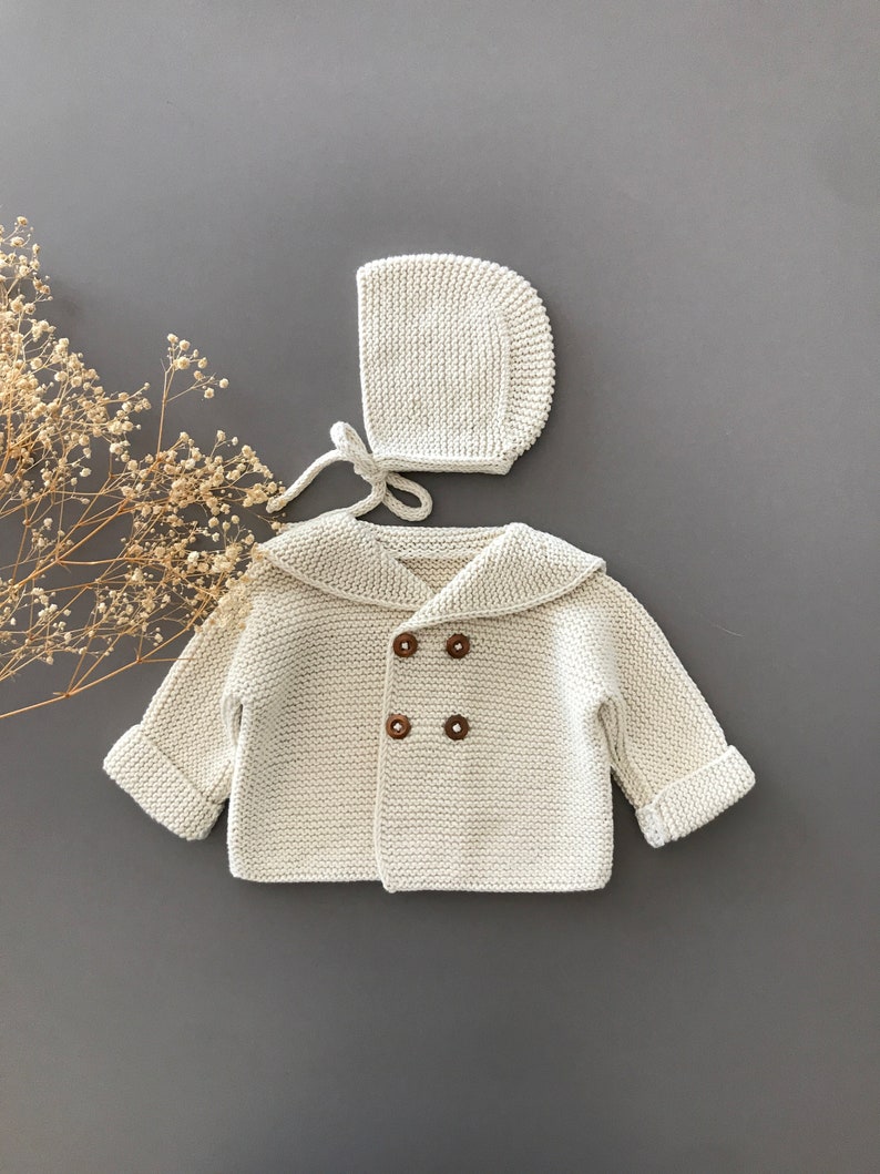 Newborn Boy Coming Home Outfit Baby Boy Coming Home Outfit Newborn Boy Hospital Outfit Newborn Boy Clothes Knitted Baby Boy Clothes zdjęcie 4