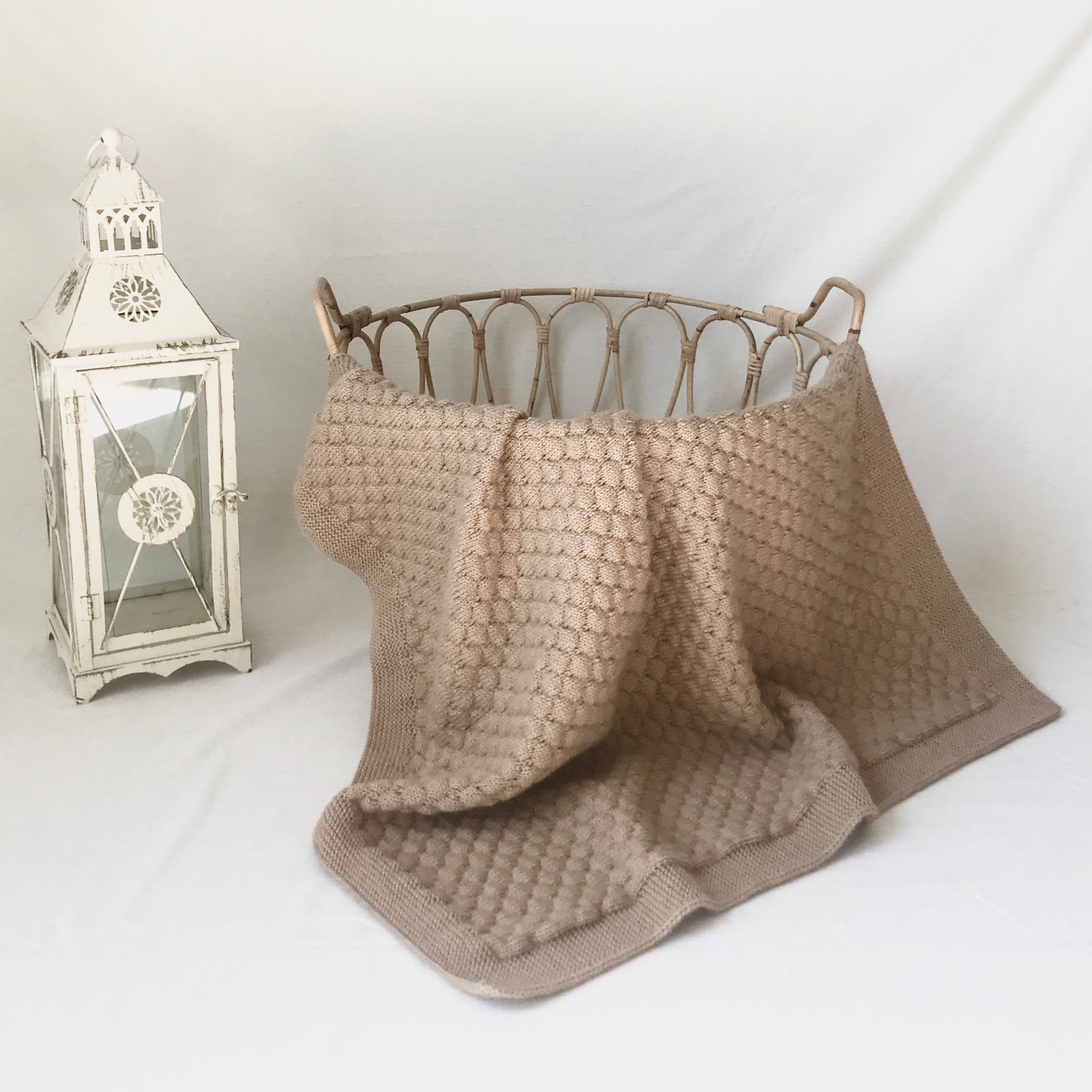 Knit Baby Blanket Handmade Baby Blanket Newborn Gift Etsy