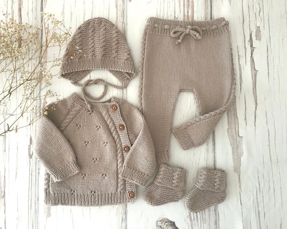 Newborn Girl Coming Home Outfit Knit Newborn Outfit Newborn Baby